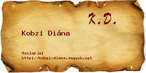 Kobzi Diána névjegykártya